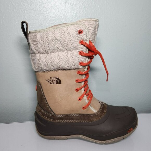 The North Face Shellista Boot Women Size 7 Mid Calf Primaloft Waterproof Lace - Picture 2 of 16